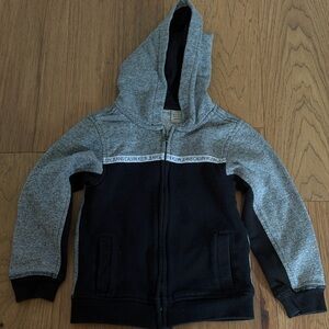 Calvin Klein CK toddler boy Kids Two-Tone Hoodie sweater jacket 4T